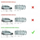 Takrails sort 2003-2025+ MB W639, W447 Ekstra lang type A3/L3 thumbnail