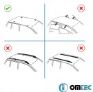 Takstativ Støyfri Svart T-spor 20mm VW Transporter Caravelle Multivan 2 stk T5 & T6 thumbnail