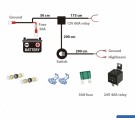 Kabelsett High power for 1 lys max 50A strømtrekk! thumbnail