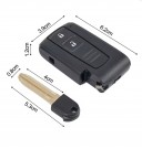 Toyota nøkkelskall 2 knapper keylessnøkkel TOY43 thumbnail