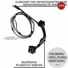 Plug & play kabelsett Quadlock VW/BMW/OPEL/FORD/MERCEDES +++ thumbnail