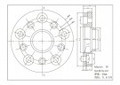 Adapter Spacer 5x130 - 5x112 71,6mm/66,6CB 25mm NR40 thumbnail