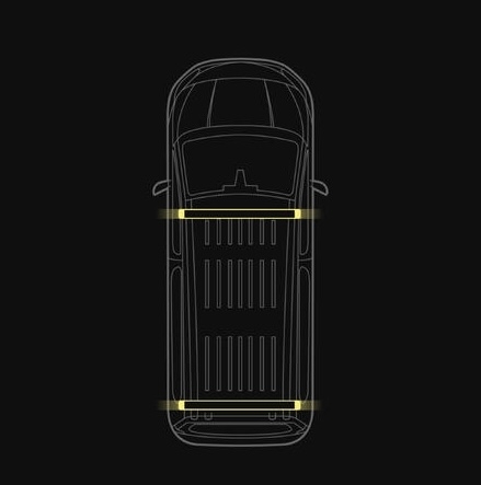 C-rack takstativ med varsellys fram og bak. Kun endemoduler. VW ID Buzz 2023+