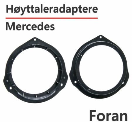 ACV Mercedes W447 høyttaleradaptere (165mm)