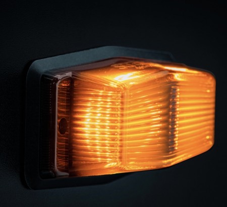 IZE LED Black Bullet Double burner Markeringslys m/varsellys