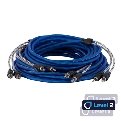 2pk Auto-Connect RCA signalkabel, 5.5 meter