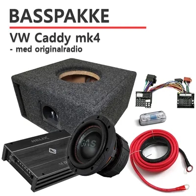 Basspakke for VW Caddy 2021+  mk4