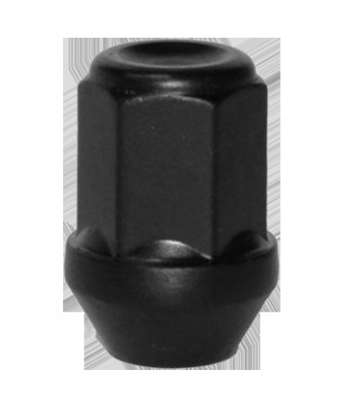 Hjulmutter sort  M12x1,5x34 60°