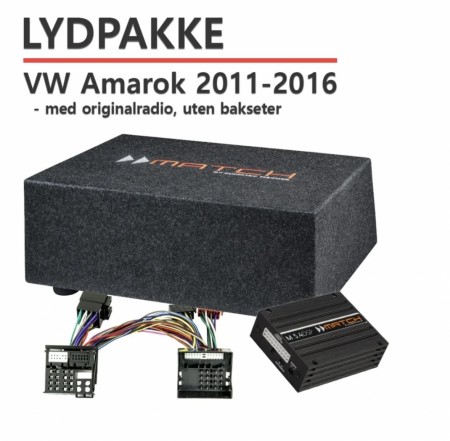 VW Amarok 2011-2016 Plug & Play Match lydoppgraderingspakke